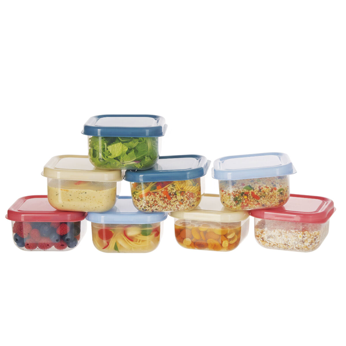 Bitty Set of 8 Multicolour Mini Storage Containers