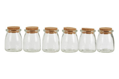 Tromso Set Of 6 Round Glass Jars