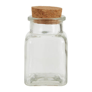 Tromso Set Of 6 Square Small Glass Jars