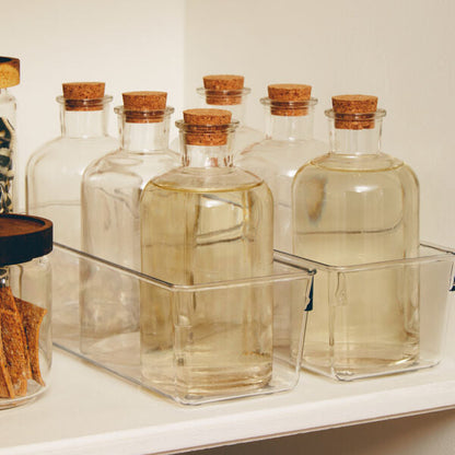 Tromso Set Of 6 Round Glass Bottles