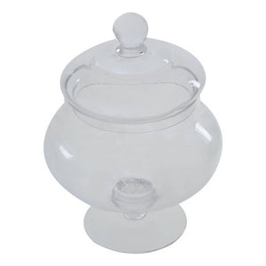 Olivia Clear Glass Small Candy Storage Jar