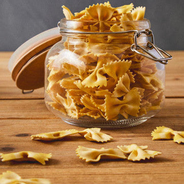 Luca Square 800Ml Glass Jar With Wooden Lid