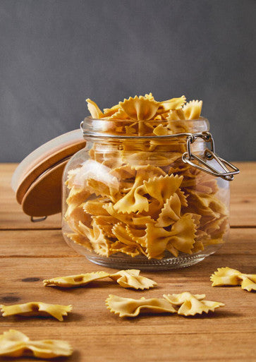 Luca Square 800Ml Glass Jar With Wooden Lid