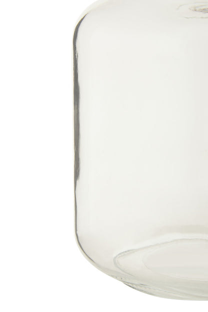 2000Ml Sqr Glass Jar Clip Top Rose Gold Lid