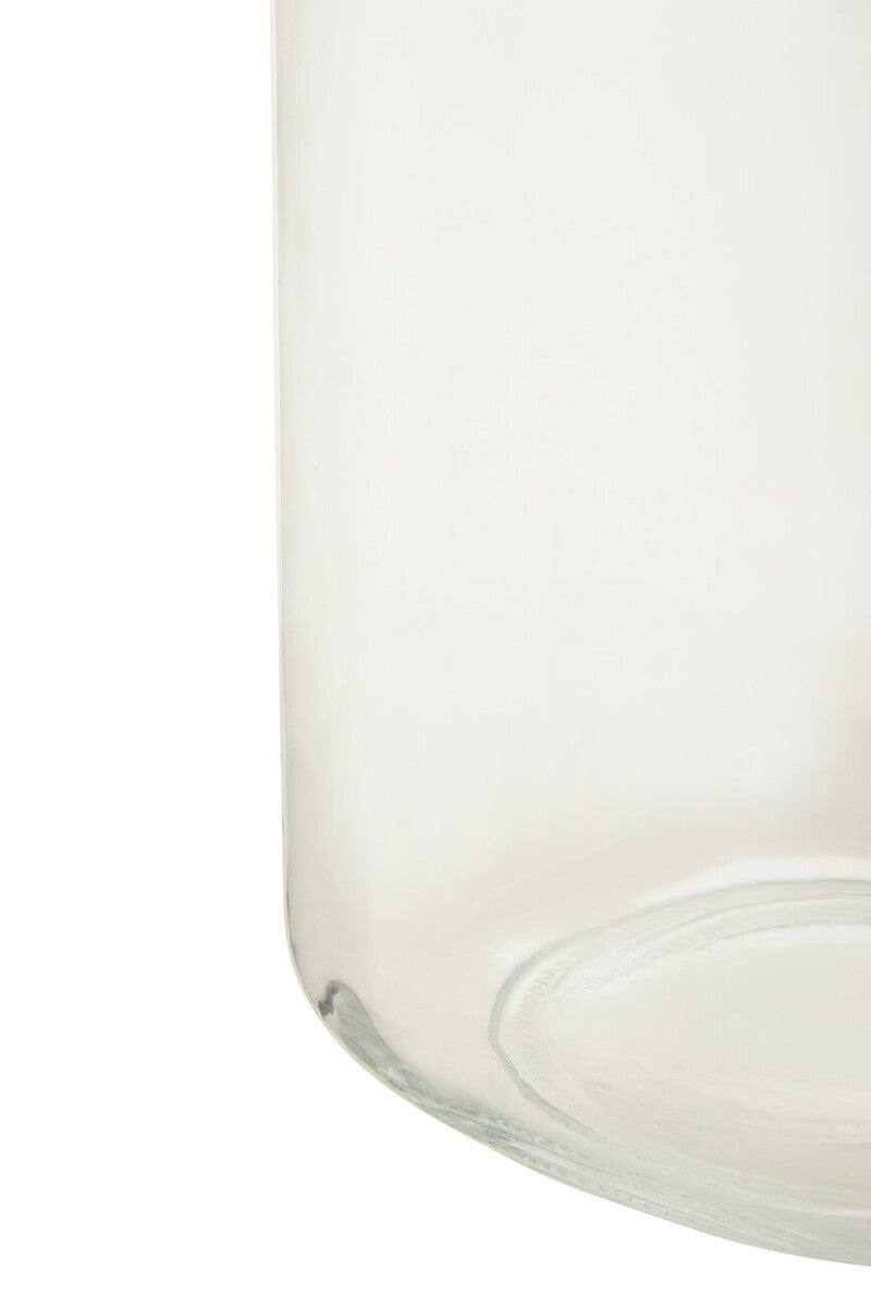 3000Ml Sqr Glass Jar Clip Top Rose Gold Lid