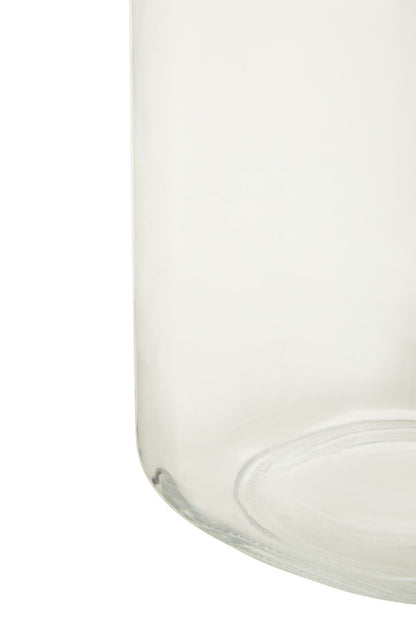 3000Ml Sqr Glass Jar Clip Top Rose Gold Lid