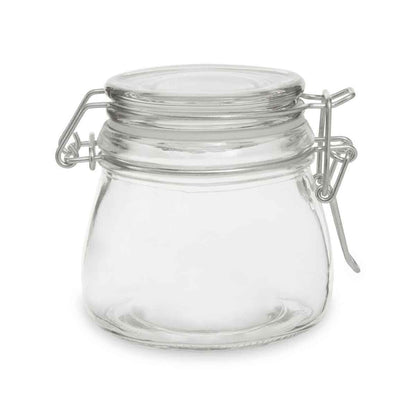 150Ml Rnd Glass Jar Clip Top Clear Lid - Orsina