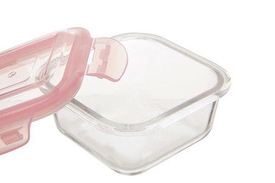 Freska 320Ml Square Glass Container.