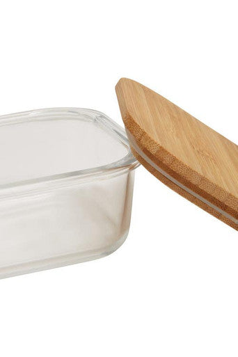 Freska 320Ml Glass Container With Bamboo Lid