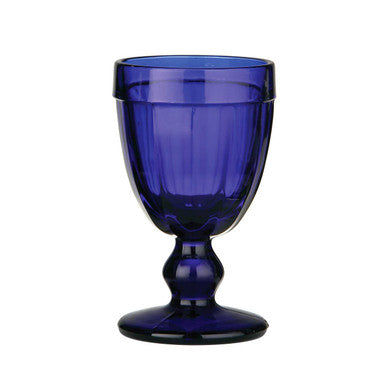 Vidrio Blue Glass Coloured Sundae Goblet