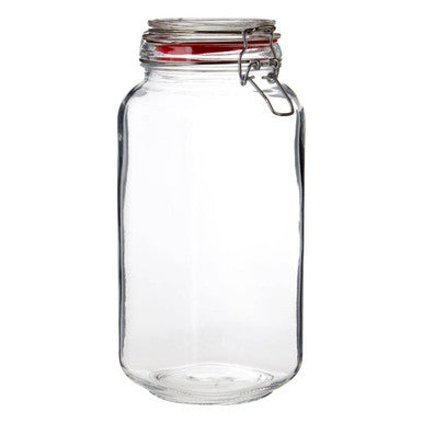 Deli 2000Ml Airtight Glass Storage Jar