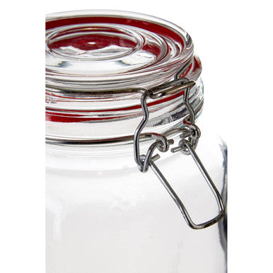 Deli 2000Ml Airtight Glass Storage Jar