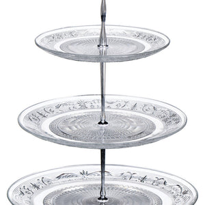 Clear Glass 3 Tier Cake Stand | Molly