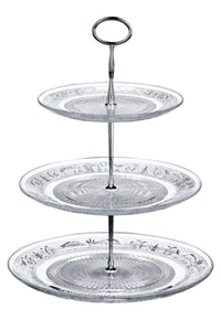 Molly Clear Glass 3 Tier Cake Stand