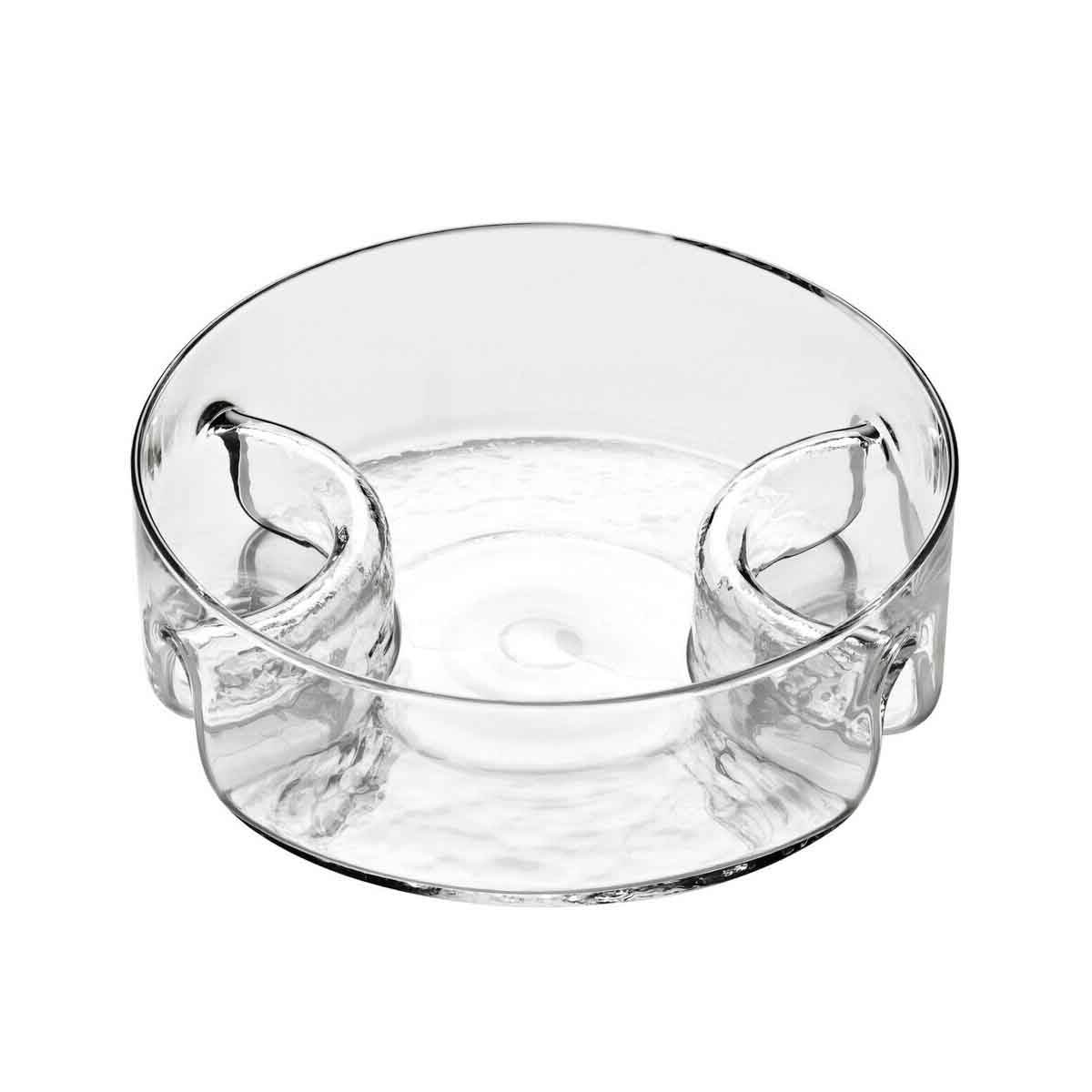3 Section Curved Sided Glass Serving Dish - Orsina