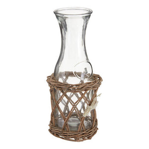 Carafe with Willow Basket | Country Cottage
