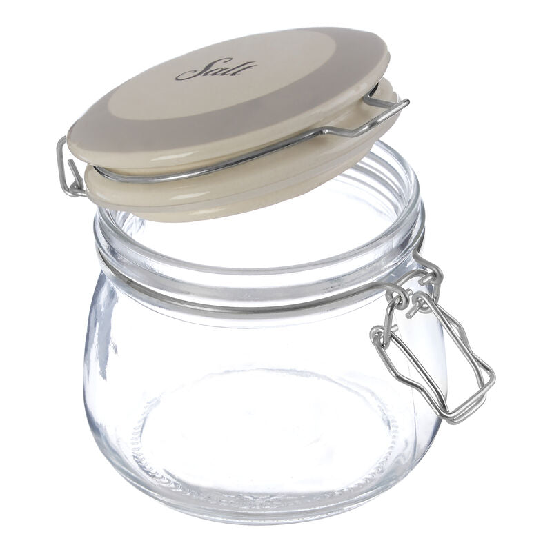 Diego Salt Glass Storage Jar 500ml