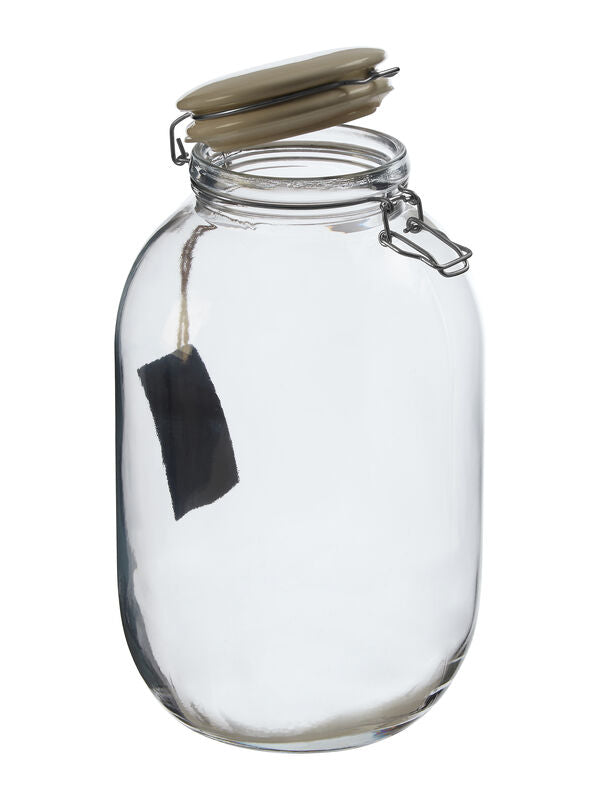 Grocer Large Glass Storage Jar 4200ml
