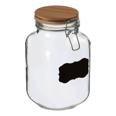Grocer Medium Storage Jar with Pine Wood Lid