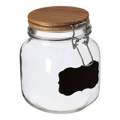 Grocer Small Storage Jar with Pine Wood Lid