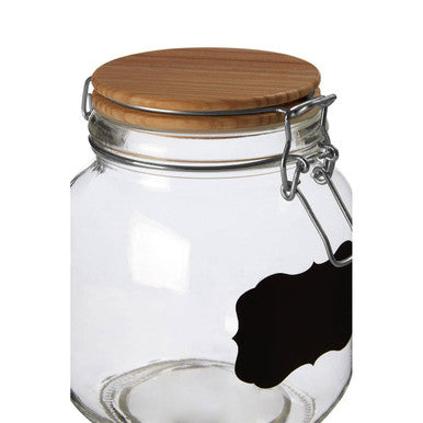 Grocer Small Storage Jar with Pine Wood Lid