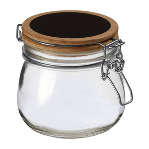 Appert Glass Storage Jar With Wooden Lid 500 Ml