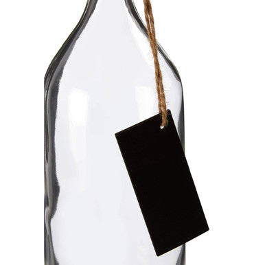 Grocer Glass Bottle With Chalkboard Tag 1000ml