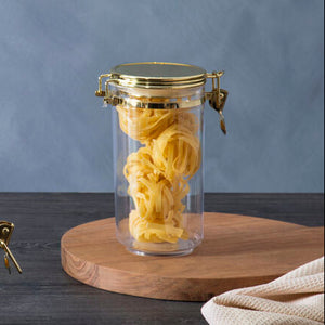 Jar with Gold Lid 1100 Ml | Gozo