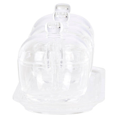 Gozo Set Of 3 Condiment Pots Withy Tray