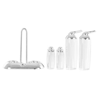 Gozo Silver 4 Piece Condiment Set