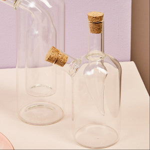 2 In 1 Oil And Vinegar Glass Bottle | Montela