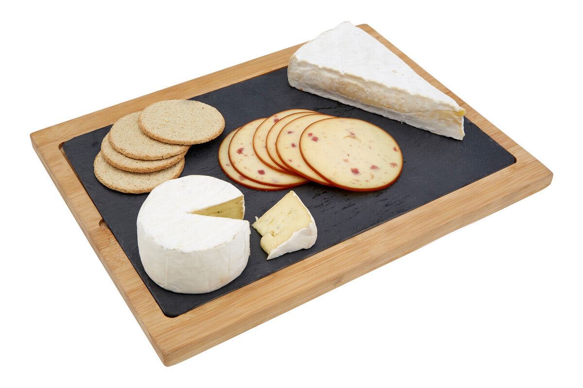 Kora Acacia Wood And Slate Serving Board - Image 2