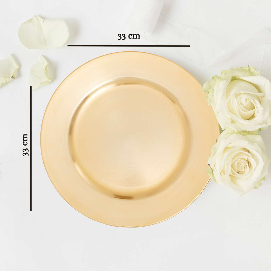 Dia Flat Gold  Charger Plate