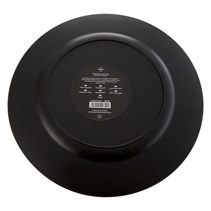 33cm Dia Flat Gold Decorative Charger Plate