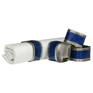 Set of Four Sapphire Rings | Glitter Napkin