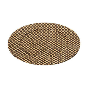 Black and Natural Charger Plate | Pandanus