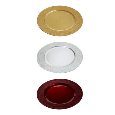 Paxton Gold Pebble Effect Charger Plate