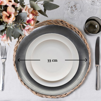 Paxton Silver Coupe Charger Plate