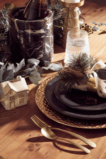 Set Of Four Brass Finish Napkin Rings