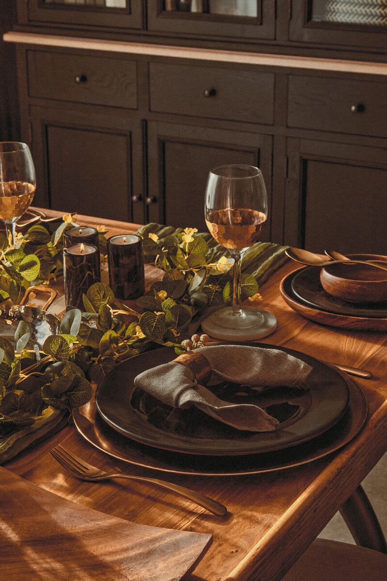 Set Of Four Brass Finish Napkin Rings