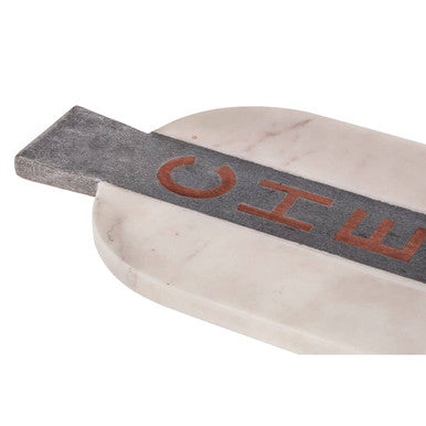 Monzaro White and Grey Marble Cheeseboard