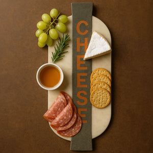 White and Grey Marble Cheeseboard | Monzaro