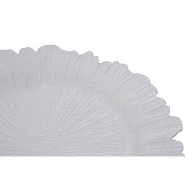 Dia White Finish Reef Charger Plate