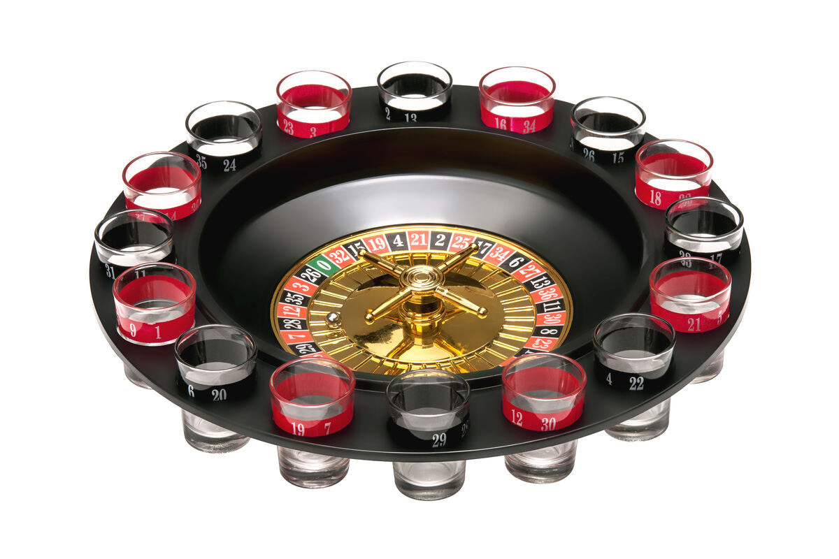 Roulette 16 Shot Glasses Drinking Game