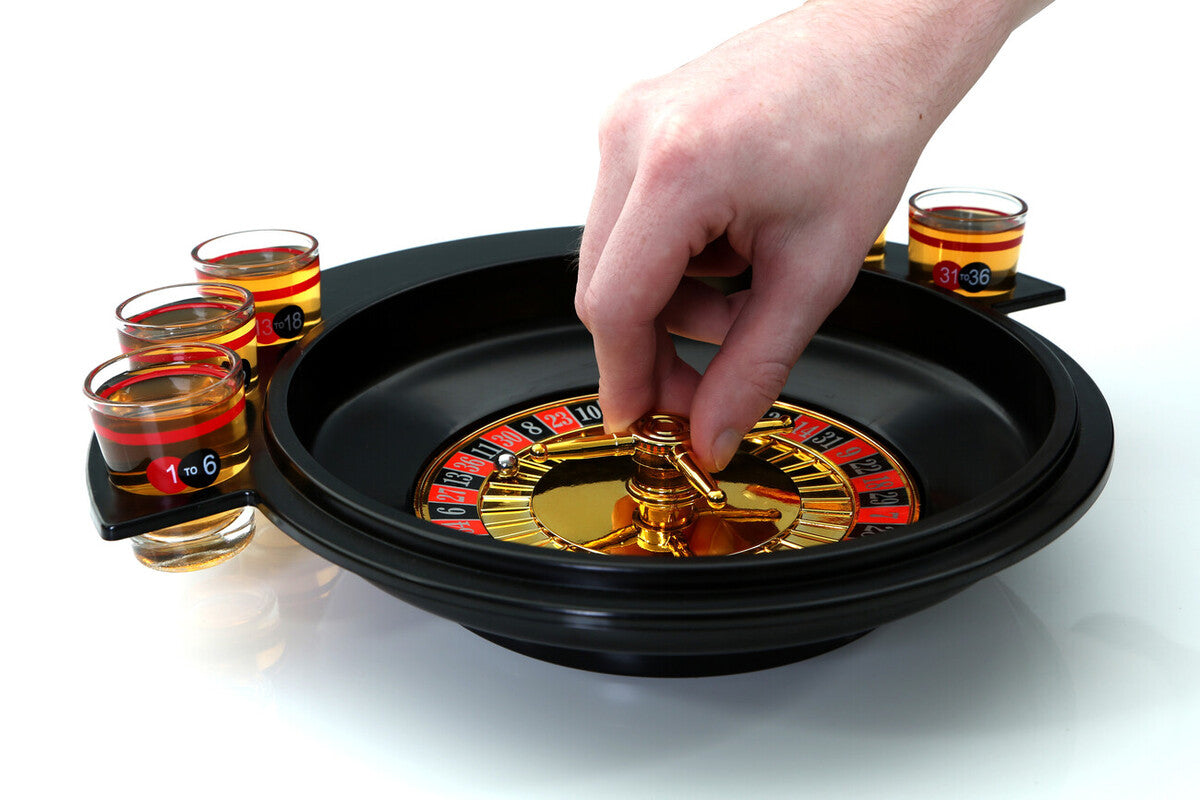 Roulette 6 Shot Glass Drinking Game