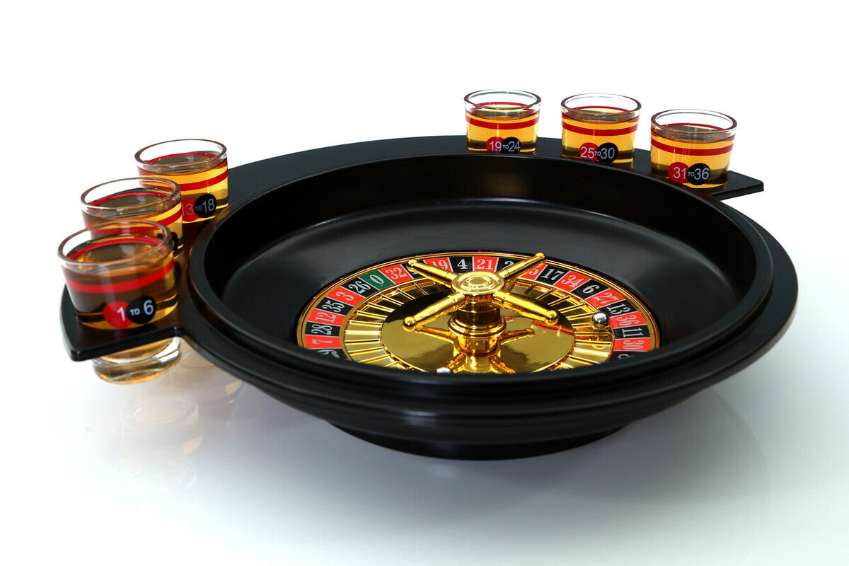 Roulette 6 Shot Glass Drinking Game