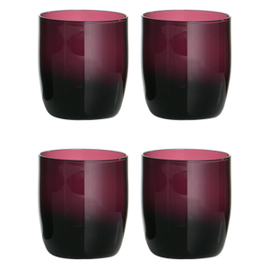 Set of Four Purple Tumblers | Purple Glass