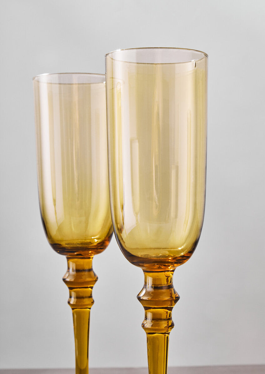 Set Of Four Tessa Champagne Glasses