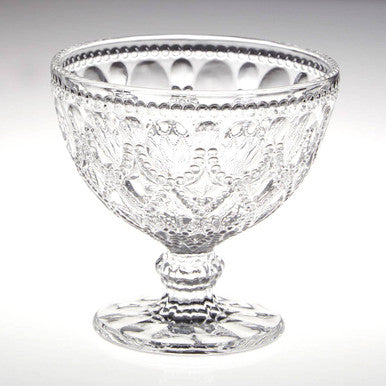 Fleur Set Of Two Clear Glass Sundae Dishes