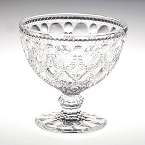Fleur Set Of Two Clear Glass Sundae Dishes